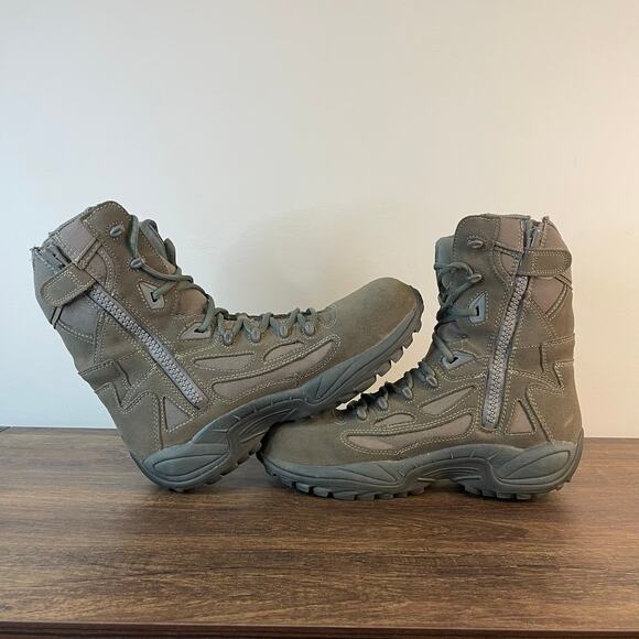 Converse C8990 Tactical Work Boots Men’s 13 Leather ASTM F2413 EH Side Zip - Picture 8 of 13